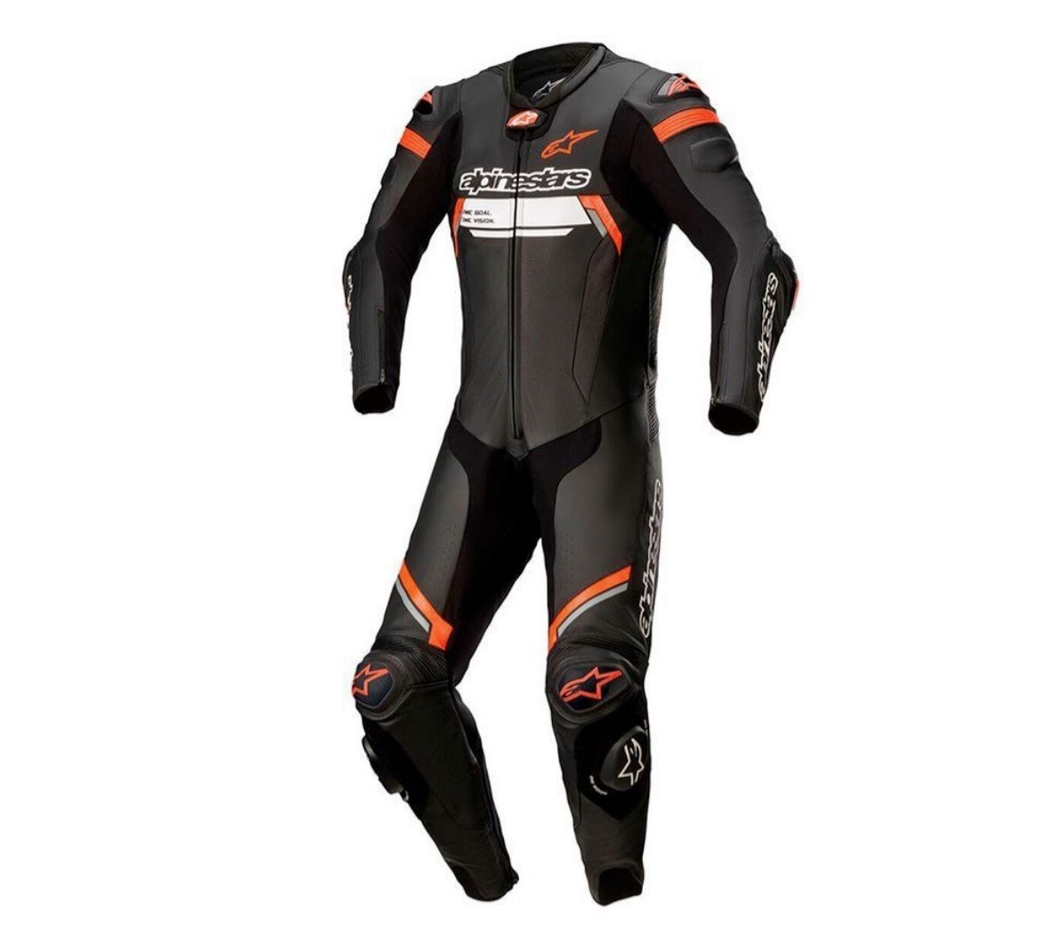 ALPINESTARS IGNITION MISSILE V2 LEATHER SUIT BLACK RED 1